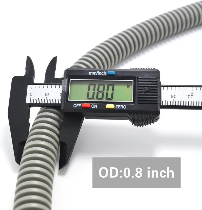 TT FLEX Dishwasher Drain Hose with ID 0.94 inch Elbow, 8 FT Flexible Dishwasher Discharge Hose with Clamps, Trim to Fit 5/8 Inch, 7/8 Inch, or 1 Inch OD Outlets - Image 5